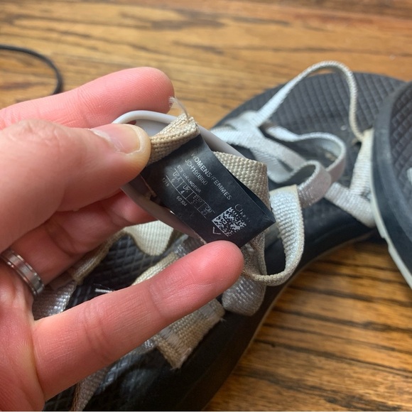Chaco Women's Black and Silver Sandals - Picture 2 of 4